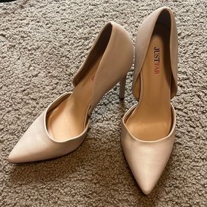 Cream Stiletto High Heels